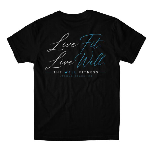 LIVE FIT LIVE WELL SCRIPT - T-SHIRT - $KGXY1U$ Thumbnail